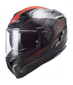Casco LS2 FF327 Challenger Carbon Fold Red