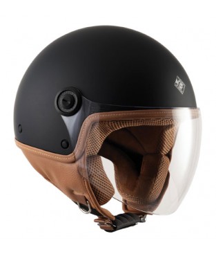 Casco Tucano El Jettin New Negro Mate Marron