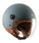 Casco Tucano El Jettin New Azul Mate Marron