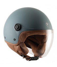 Casco Tucano El Jettin New Azul Mate Marron