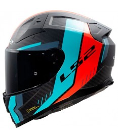 Casco LS2 Vector II Carbon Grid Mat Red
