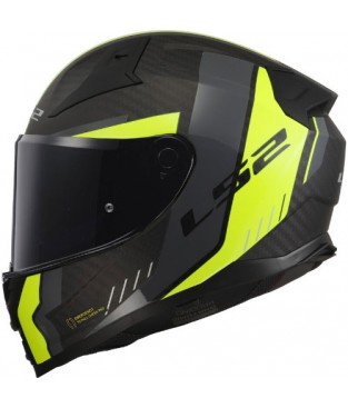 Casco LS2 Vector II Carbon Grid Mat Yellow