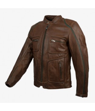 Cazadora Cuero By City Lemans Marron