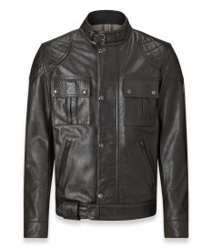 Belstaff Brooklands New Black Antique Cuero