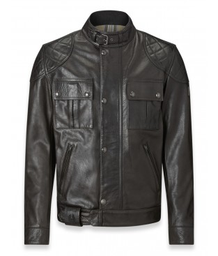 Belstaff Brooklands New Black Antique Cuero